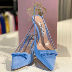 Italiaanse dames schoenen pumps lichtblauw