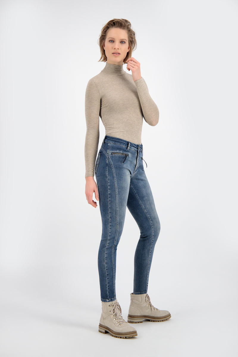 Dames jeans PARA-MI model ELIN Satin Denim