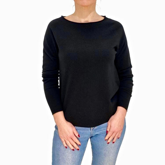Fijngebreide cashmere blend trui