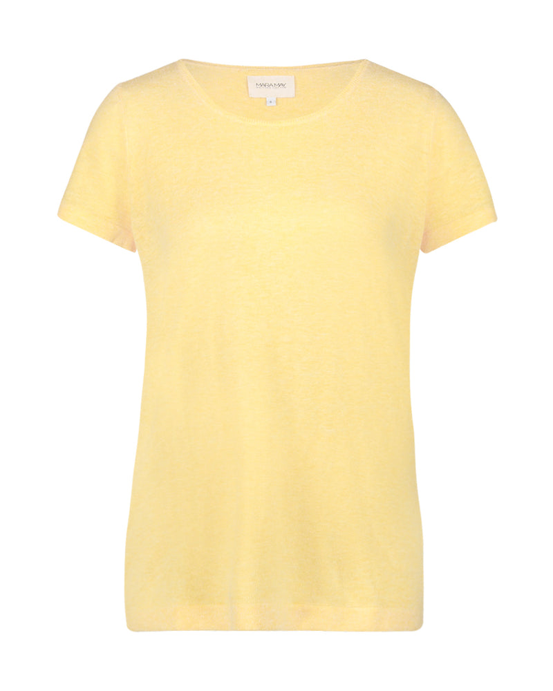Katoen zacht geel t-shirt