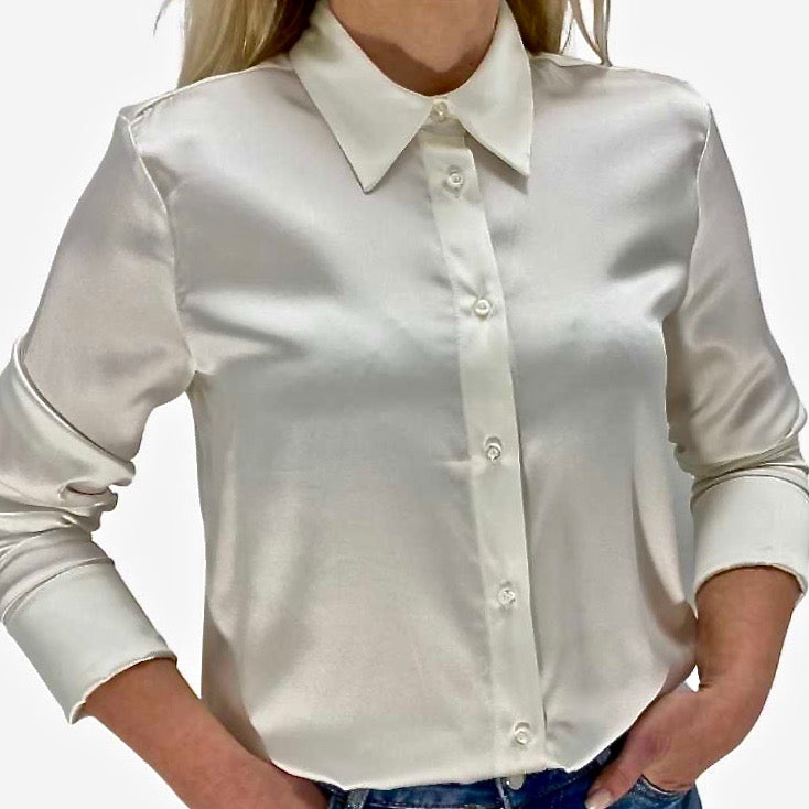 Zijde blouse met stretch