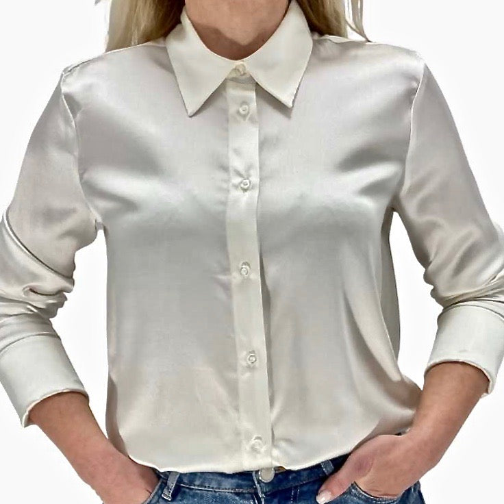 Zijde blouse met stretch