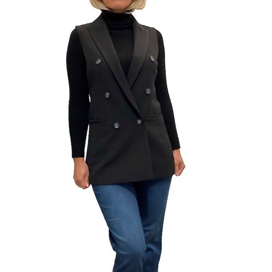 Gilet met dubbele rij knopen