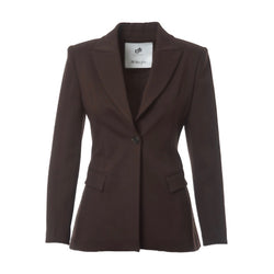 Blazer met klepzakken en schoudervulling