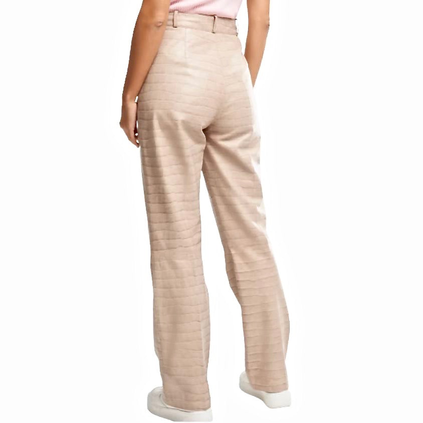 Chloe high waist straight fit pantalon van lamsleer Studio AR -  by Arma