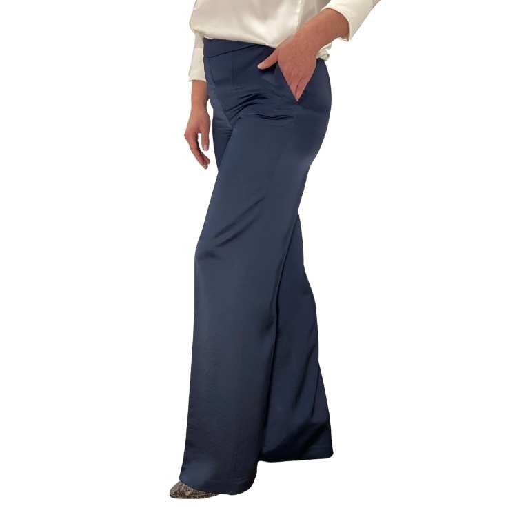 High waist palazzo broek